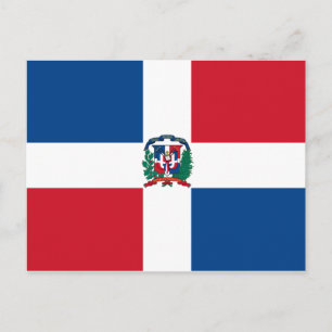 Cartão Postal Bandeira da República Dominicana