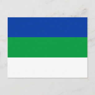 Cartão Postal Bandeira da República Komi