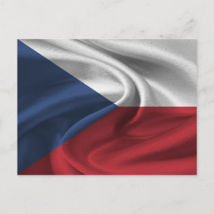 Cartão Postal Bandeira da República Tcheca