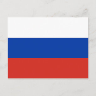 Cartão Postal Bandeira da Rússia