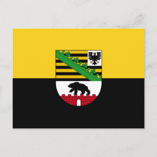 Cartão postal Bandeira da Saxónia-Anhalt