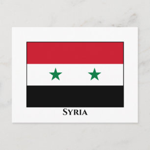 Cartão Postal Bandeira da Síria (Síria)