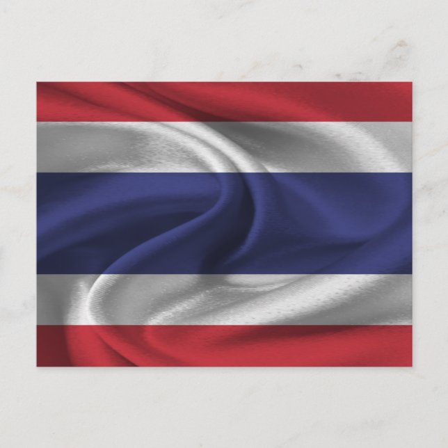 Cartão Postal Bandeira da Tailândia (Frente)
