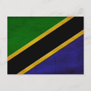 Cartão Postal Bandeira da Tanzânia