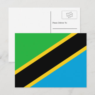 Cartão Postal Bandeira da Tanzânia, Bandeira da Tanzânia