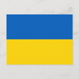 Cartão Postal Bandeira da Ucrânia Bandeira do Estado Ucraniano A