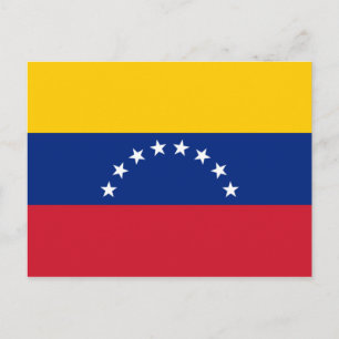 Cartão Postal Bandeira da Venezuela