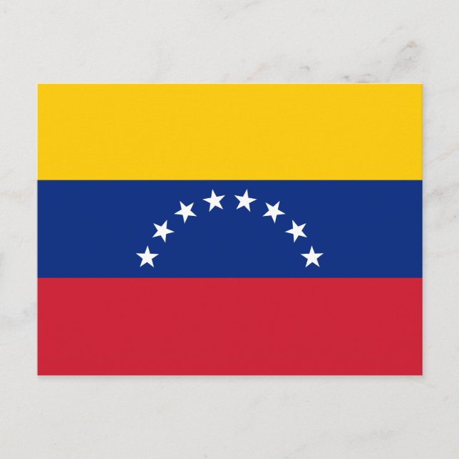 Cartão Postal Bandeira da Venezuela (Frente)