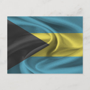 Cartão Postal Bandeira das Bahamas
