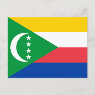 Cartão Postal Bandeira das Comores