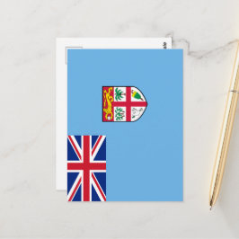 Cartão Postal Bandeira das Fiji