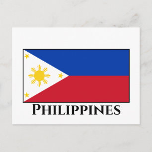 Cartão Postal Bandeira das Filipinas