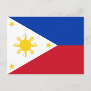 Cartão Postal Bandeira das Filipinas
