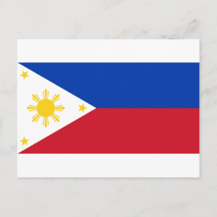 Cartão Postal Bandeira das Filipinas (Pilipinas)