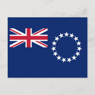 Cartão Postal Bandeira das Ilhas Cook