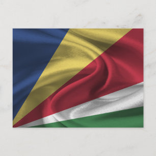 Cartão Postal Bandeira das Seychelles