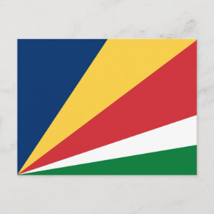 Cartão Postal Bandeira das Seychelles