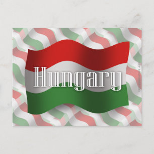 Cartão Postal Bandeira de acendimento na Hungria