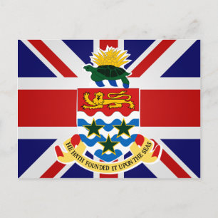 Cartão Postal Bandeira de alta qualidade das Ilhas Cayman