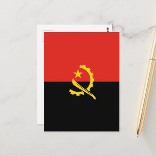Cartão Postal Bandeira de Angola