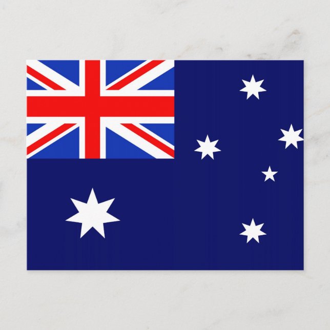 Cartão Postal Bandeira de Austrália (Frente)