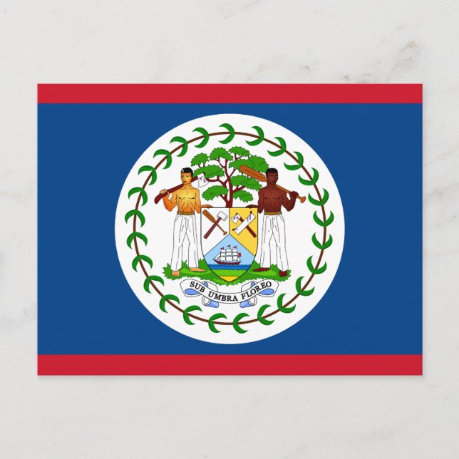Cartão Postal Bandeira de Belize (Frente)