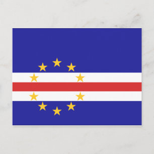 Cartão Postal Bandeira de Cabo Verde