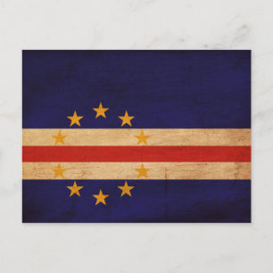 Cartão Postal Bandeira de Cabo Verde