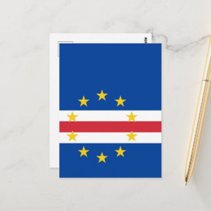 Cartão Postal Bandeira de Cabo Verde