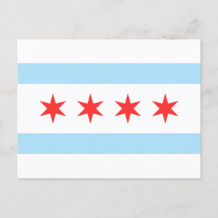 Cartão Postal bandeira de Chicago
