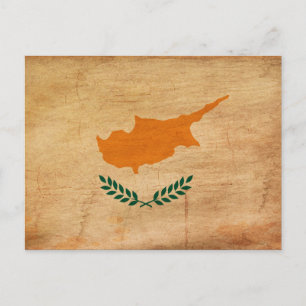 Cartão Postal Bandeira de Chipre