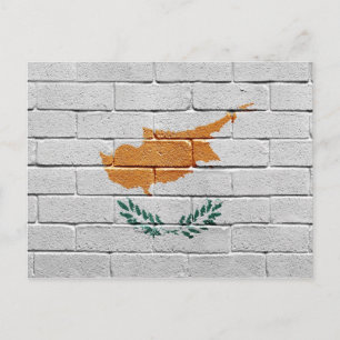 Cartão Postal Bandeira de Chipre