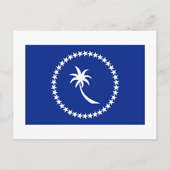 Cartão Postal Bandeira de Chuuk (Frente)