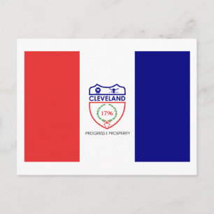 Cartão Postal Bandeira de Cleveland, Ohio