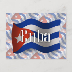 Cartão Postal Bandeira de Cuba