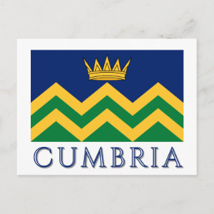 Cartão Postal Bandeira de Cúmbria (a partir de 2025)