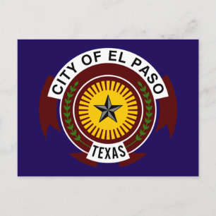 Cartão Postal Bandeira de El Paso
