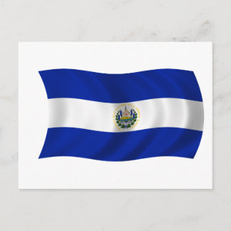 Cartão Postal Bandeira de El Salvador