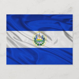 Cartão Postal Bandeira de El Salvador