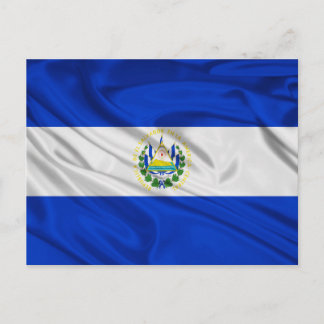 Cartão Postal Bandeira de El Salvador