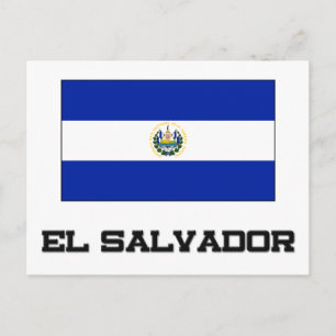 Cartão Postal Bandeira de El Salvador