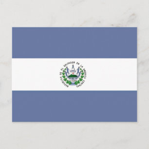 Cartão Postal Bandeira de El Salvador