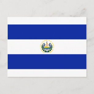 Cartão Postal Bandeira de El Salvador
