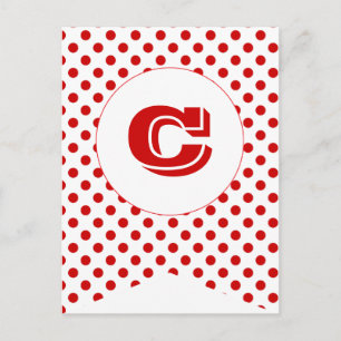 Cartão Postal Bandeira de Festa Carnaval Vermelho Bunting Bandei