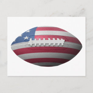 Cartão Postal Bandeira de futebol americano