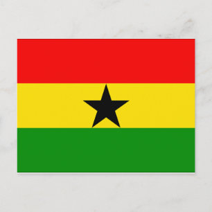 Cartão Postal Bandeira de Gana