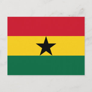 Cartão Postal Bandeira de Gana