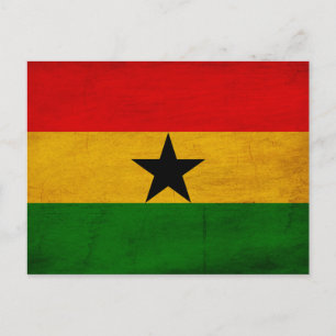 Cartão Postal Bandeira de Gana