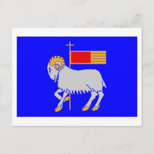 Cartão Postal Bandeira de Gotlands län