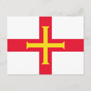 Cartão Postal Bandeira de Guernsey